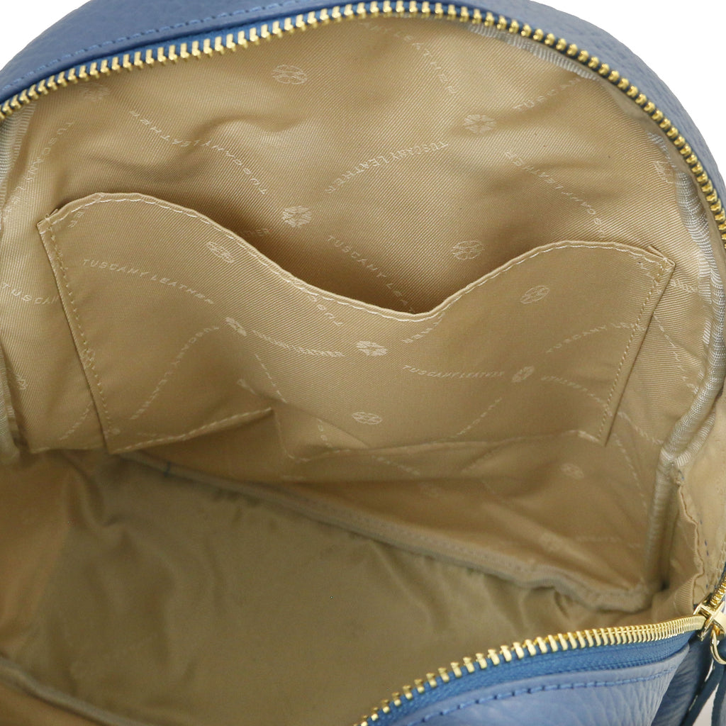 ARCO — Sac à dos compact en cuir à gros grain