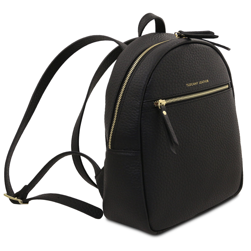 ARCO — Sac à dos compact en cuir à gros grain