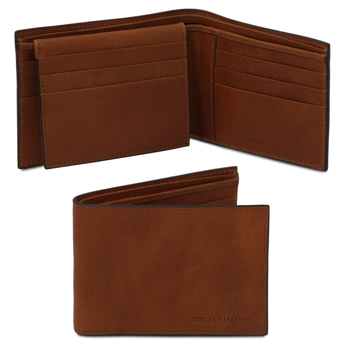 Portefeuille homme TERZO cuir pleine fleur 3 volets