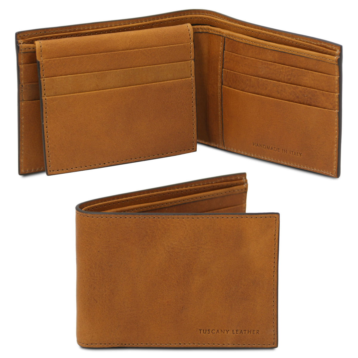 Portefeuille homme TERZO cuir pleine fleur 3 volets