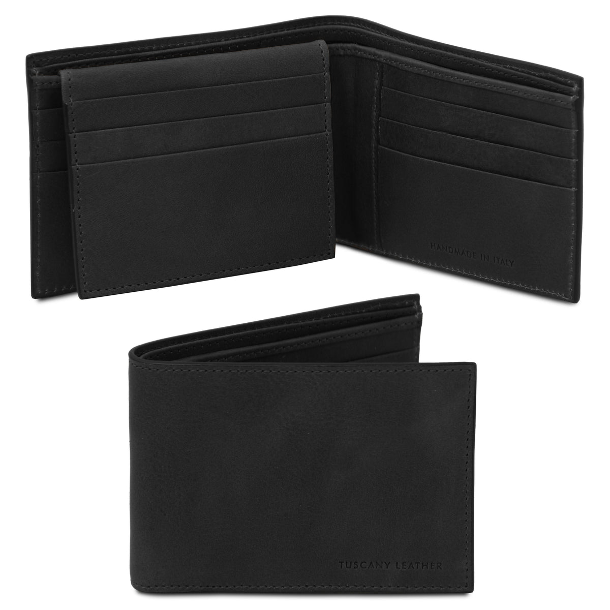 Portefeuille homme TERZO cuir pleine fleur 3 volets