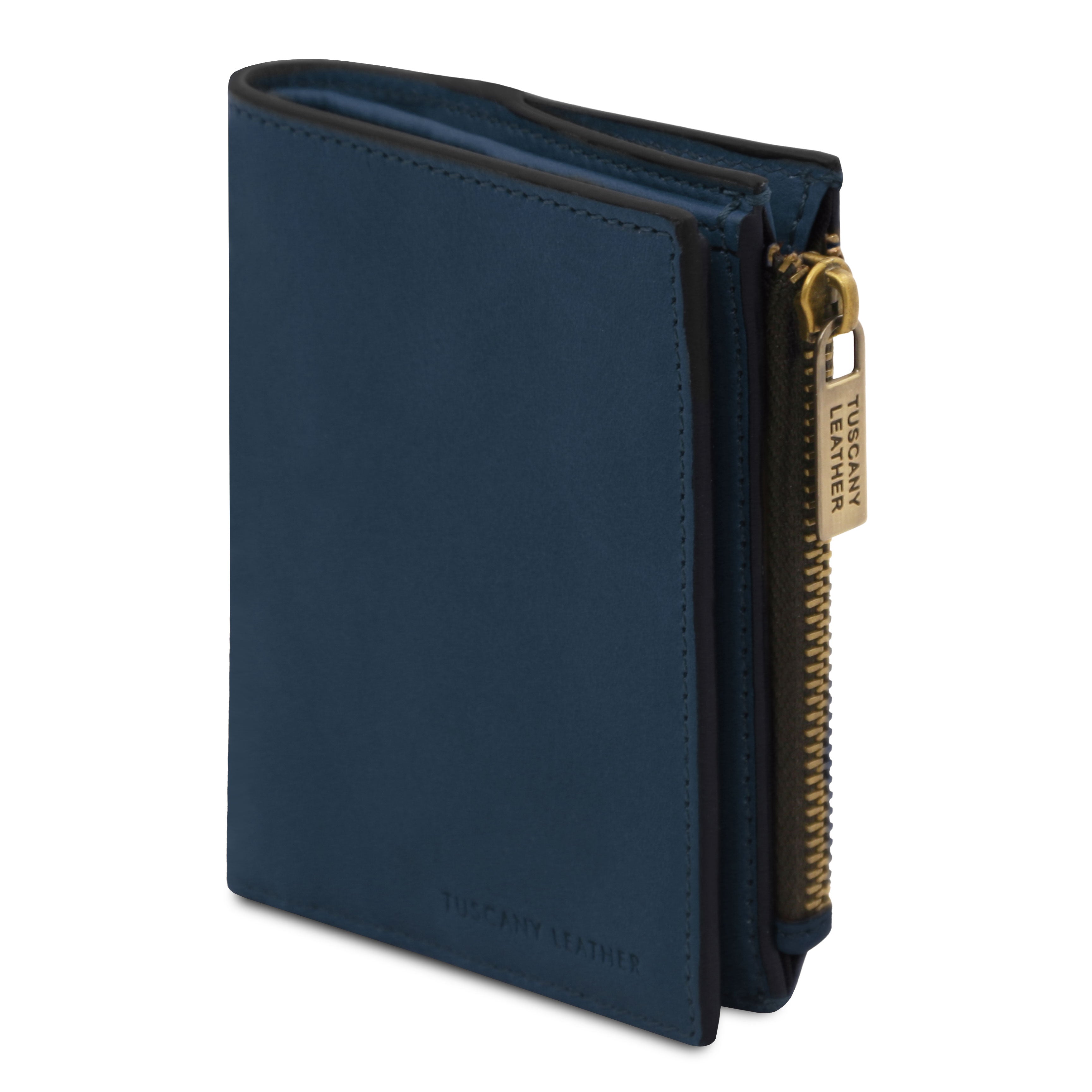 Portefeuille compact unisexe PRIMO en cuir pleine fleur Image secondaire du produit