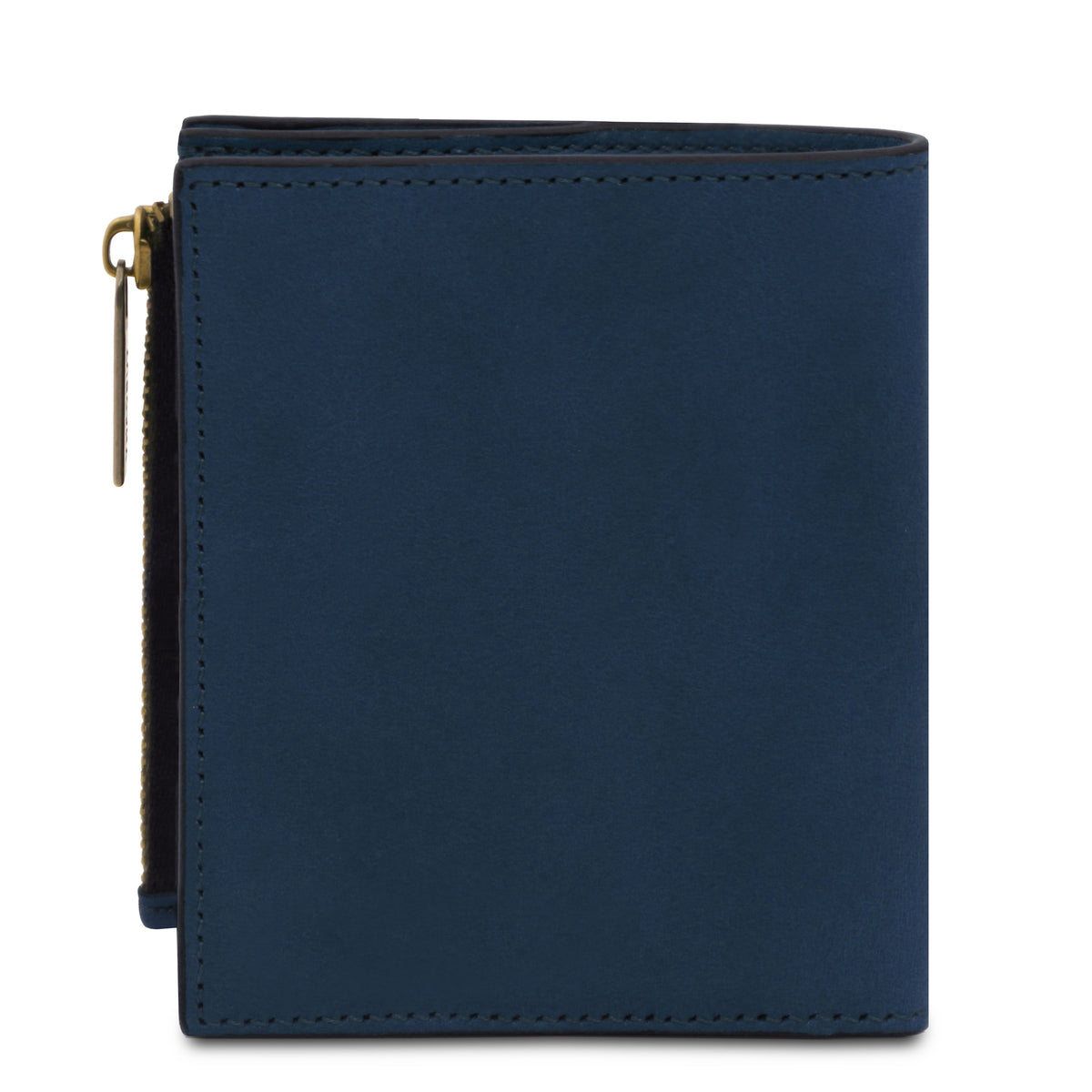 Portefeuille compact unisexe PRIMO en cuir pleine fleur