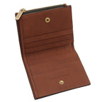 Portefeuille compact unisexe PRIMO en cuir pleine fleur
