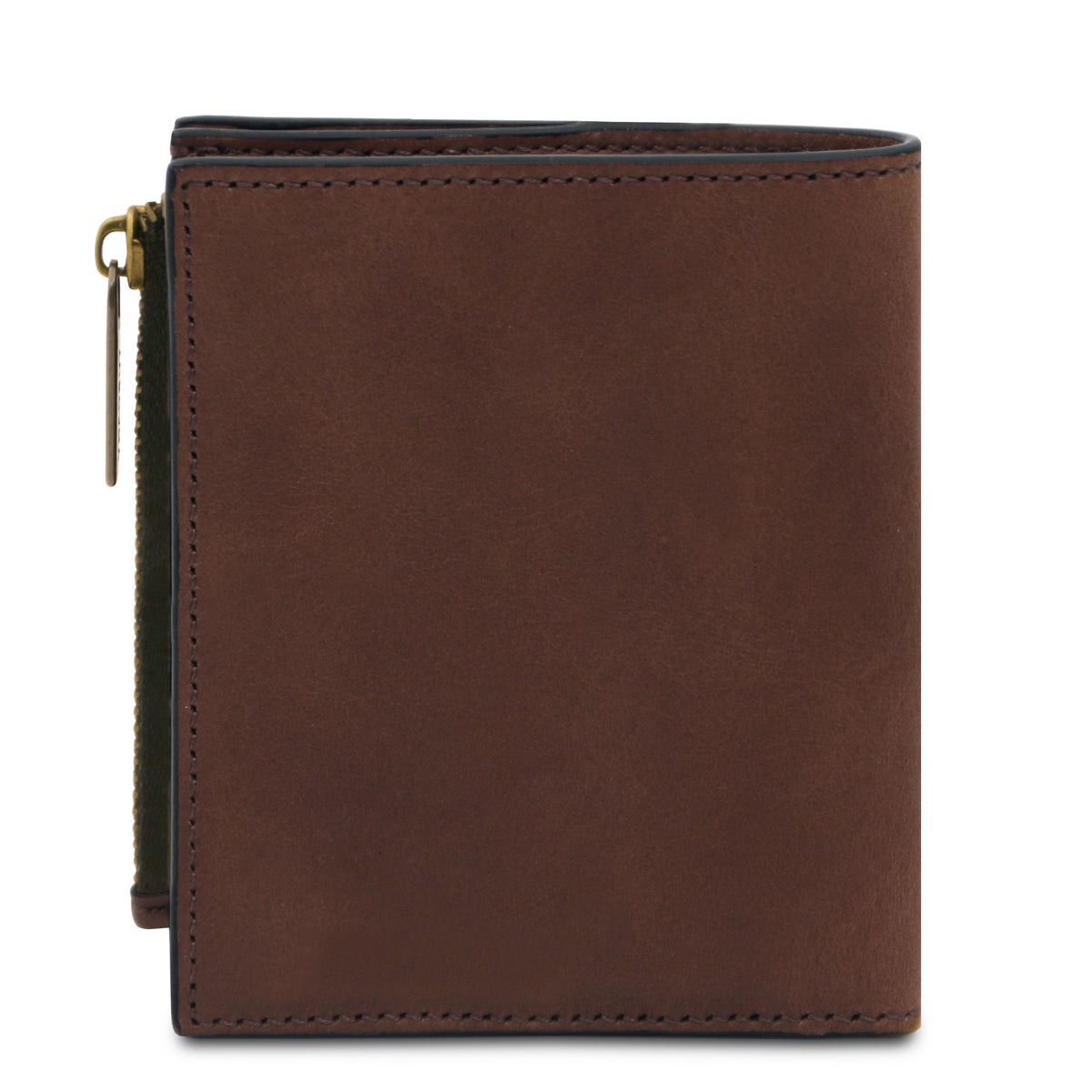 Portefeuille compact unisexe PRIMO en cuir pleine fleur