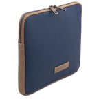 Étui tablette TABULA en cuir grainé rembourré