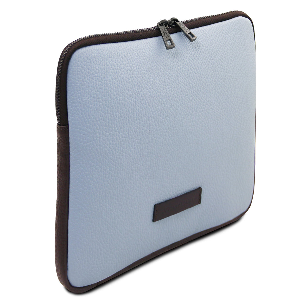 Étui tablette TABULA en cuir grainé rembourré