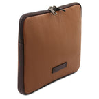 Étui tablette TABULA en cuir grainé rembourré