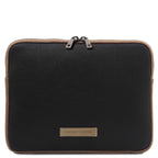 Étui tablette TABULA en cuir grainé rembourré