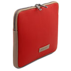Étui tablette TABULA en cuir grainé rembourré