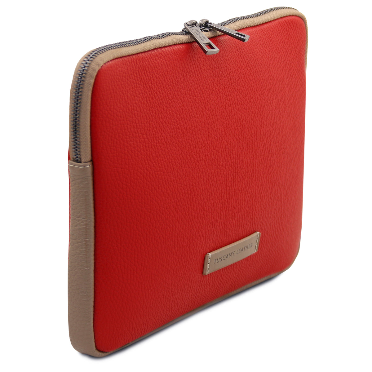 Étui tablette TABULA en cuir grainé rembourré