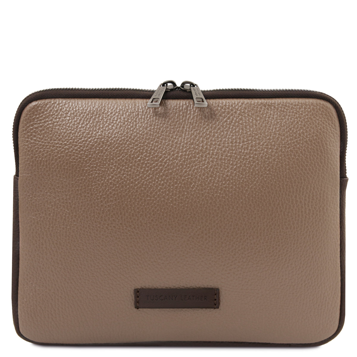 Étui tablette TABULA en cuir grainé rembourré