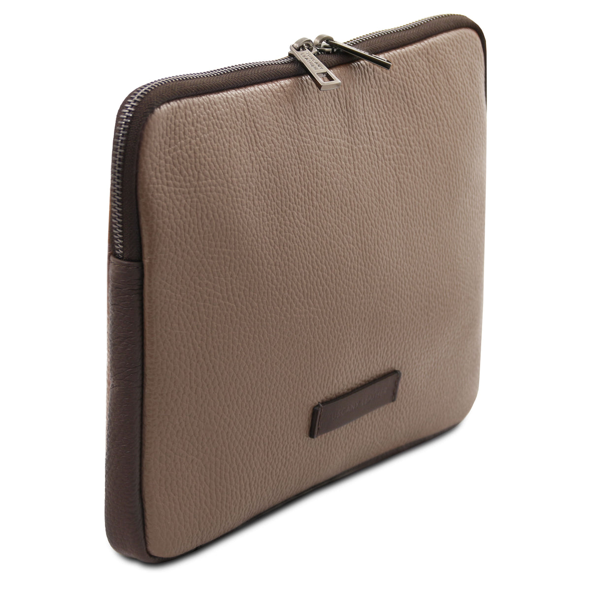 Étui tablette TABULA en cuir grainé rembourré