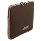 Étui tablette TABULA en cuir grainé rembourré
