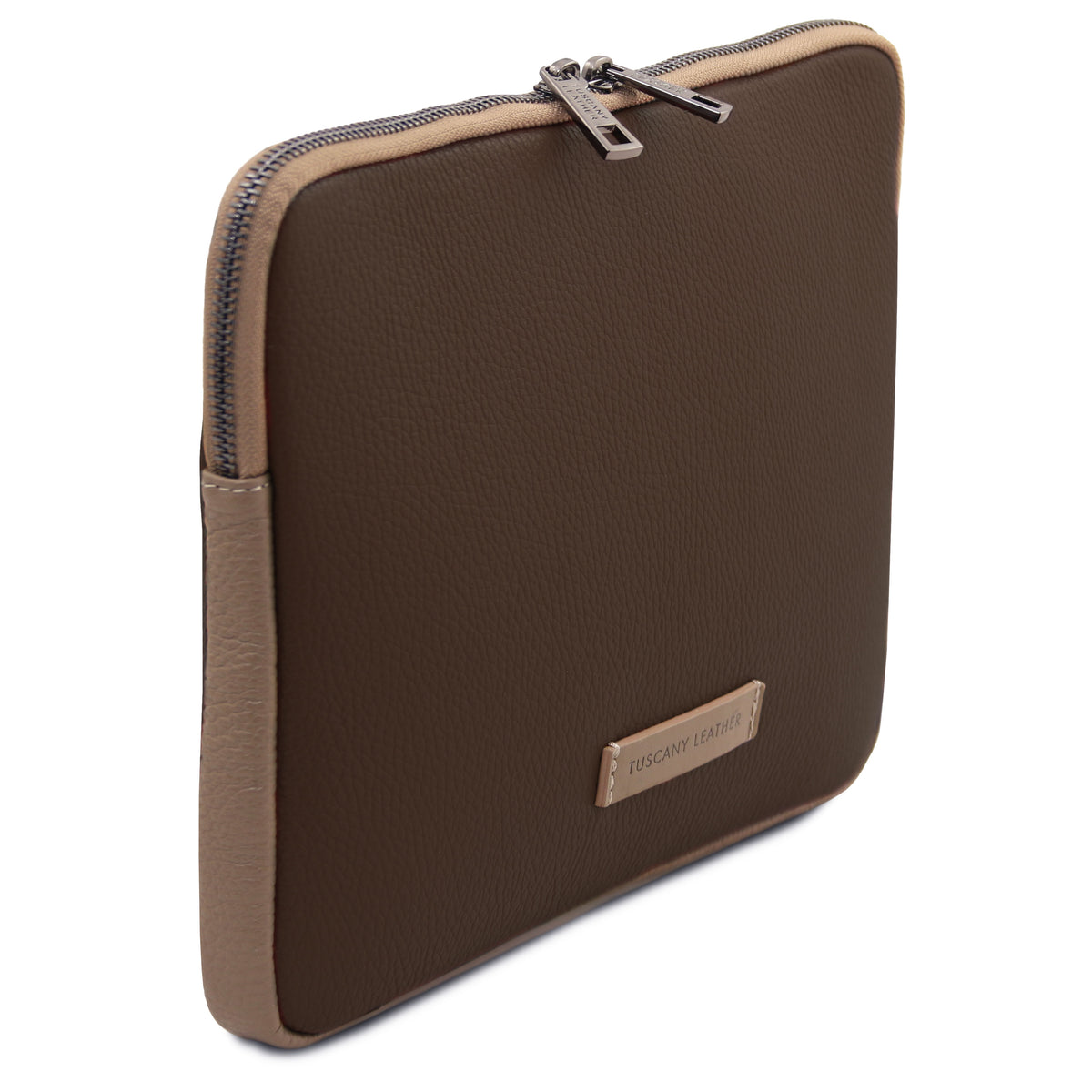 Étui tablette TABULA en cuir grainé rembourré