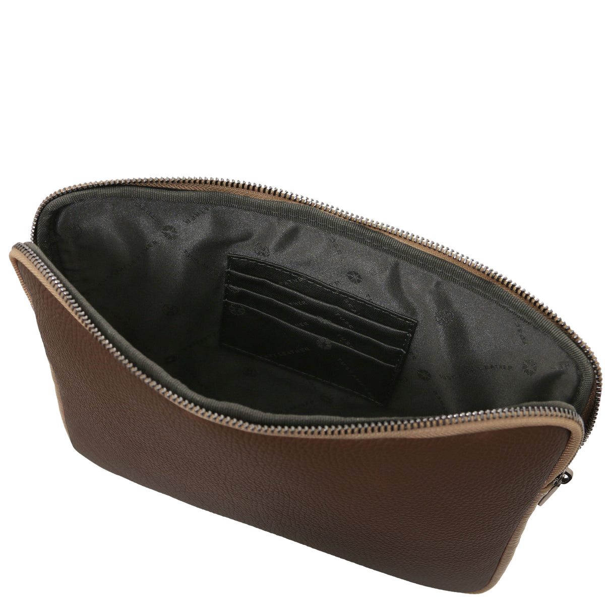 Étui tablette TABULA en cuir grainé rembourré