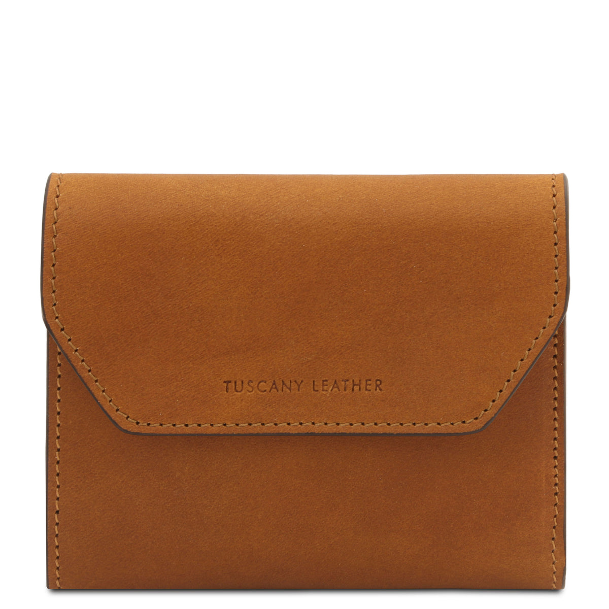 Portefeuille femme compact PRIMA en cuir pleine fleur Image principale du produit