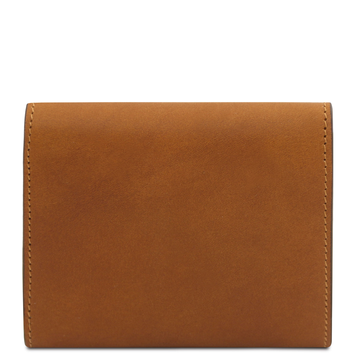Portefeuille femme compact PRIMA en cuir pleine fleur