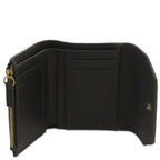 Portefeuille femme compact PRIMA en cuir pleine fleur