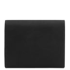 Portefeuille femme compact PRIMA en cuir pleine fleur