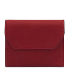Portefeuille femme compact PRIMA en cuir pleine fleur