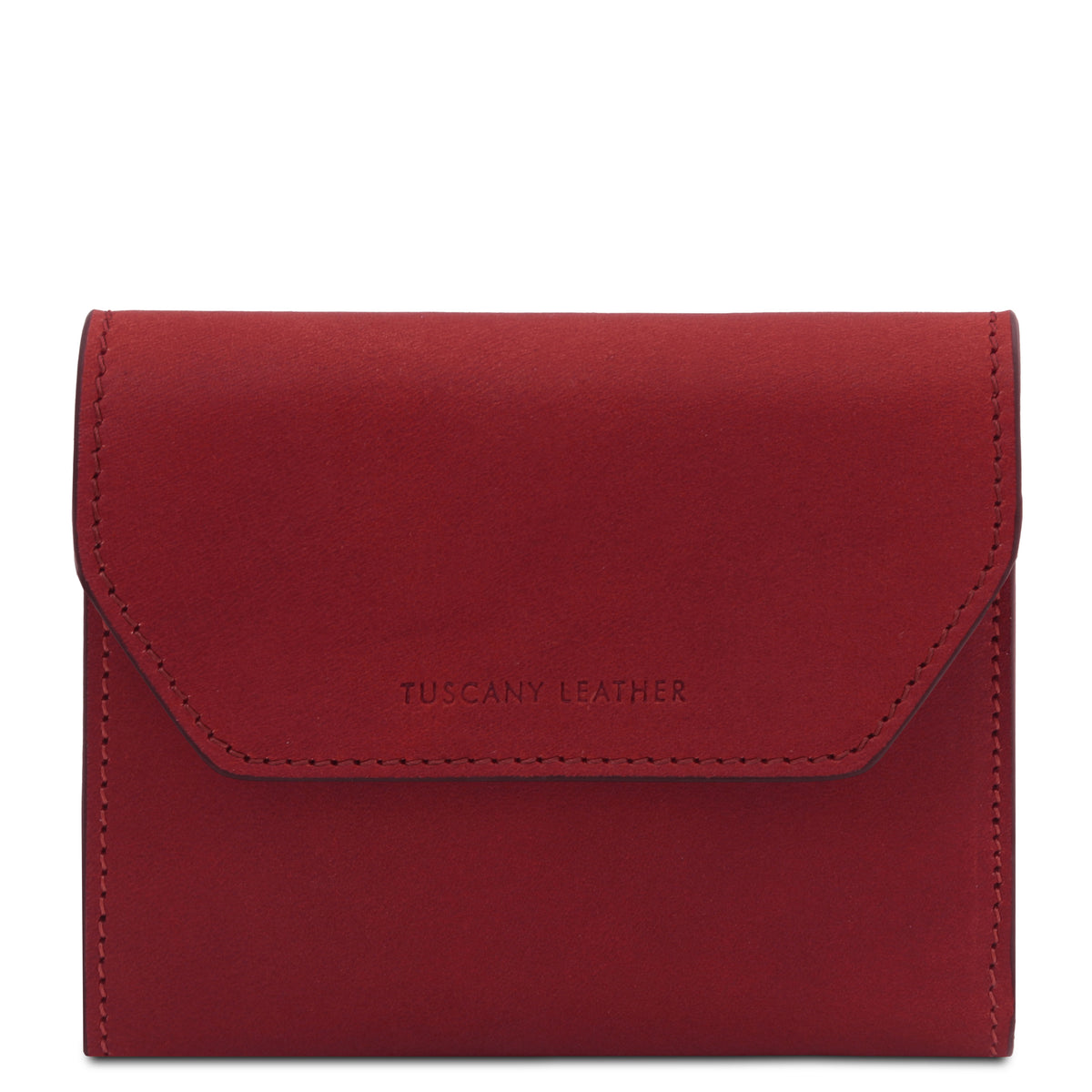 Portefeuille femme compact PRIMA en cuir pleine fleur