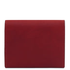 Portefeuille femme compact PRIMA en cuir pleine fleur
