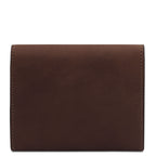 Portefeuille femme compact PRIMA en cuir pleine fleur