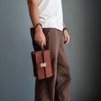 Pochette homme cuir pleine fleur organiseur OLIVER