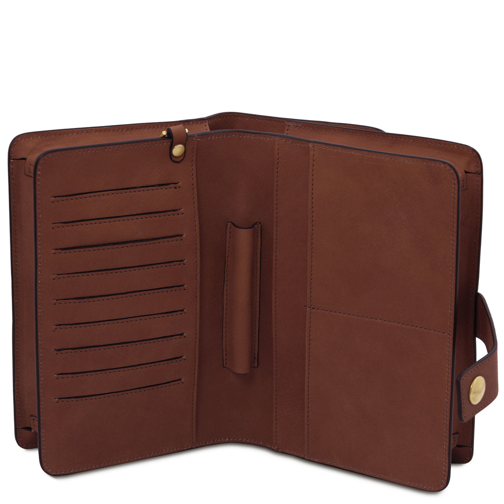 Pochette homme cuir pleine fleur organiseur OLIVER