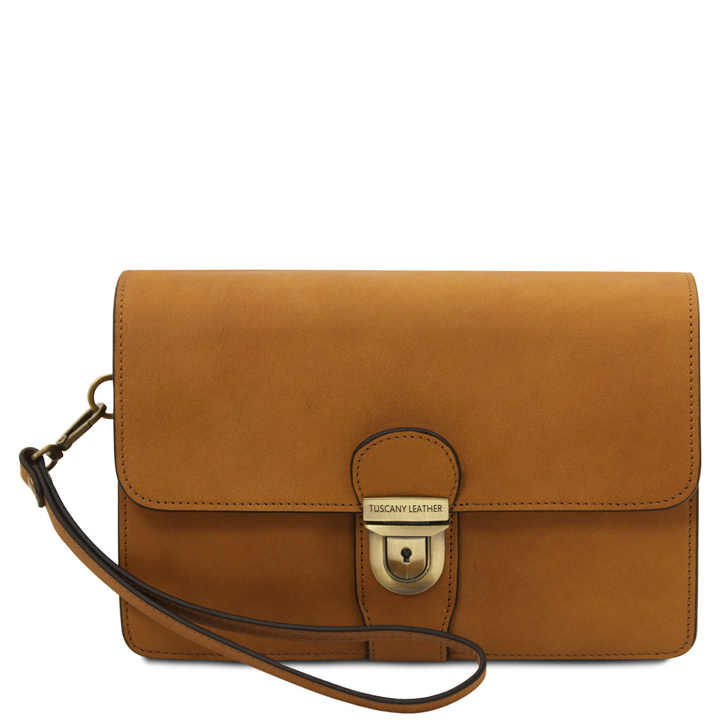 Pochette homme cuir pleine fleur organiseur OLIVER