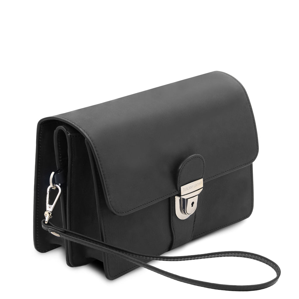 Pochette homme cuir pleine fleur organiseur OLIVER