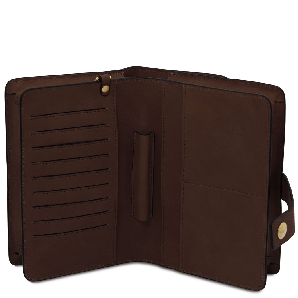 Pochette homme cuir pleine fleur organiseur OLIVER