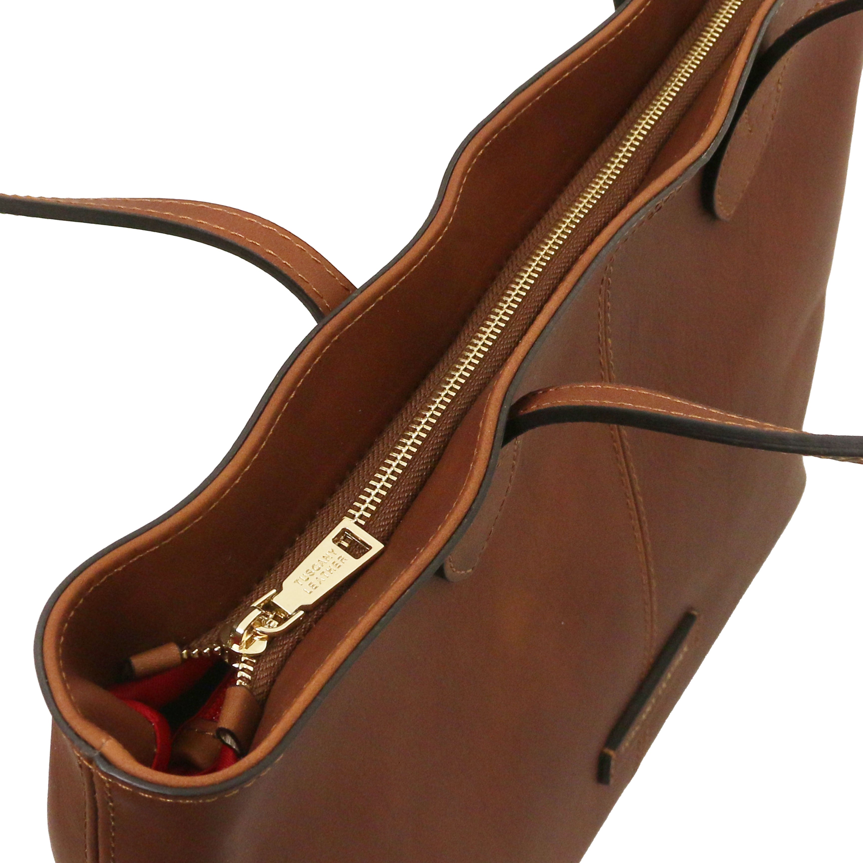 ESSENZA — Sac shopper en cuir pleine fleur
