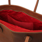 ESSENZA — Sac shopper en cuir pleine fleur