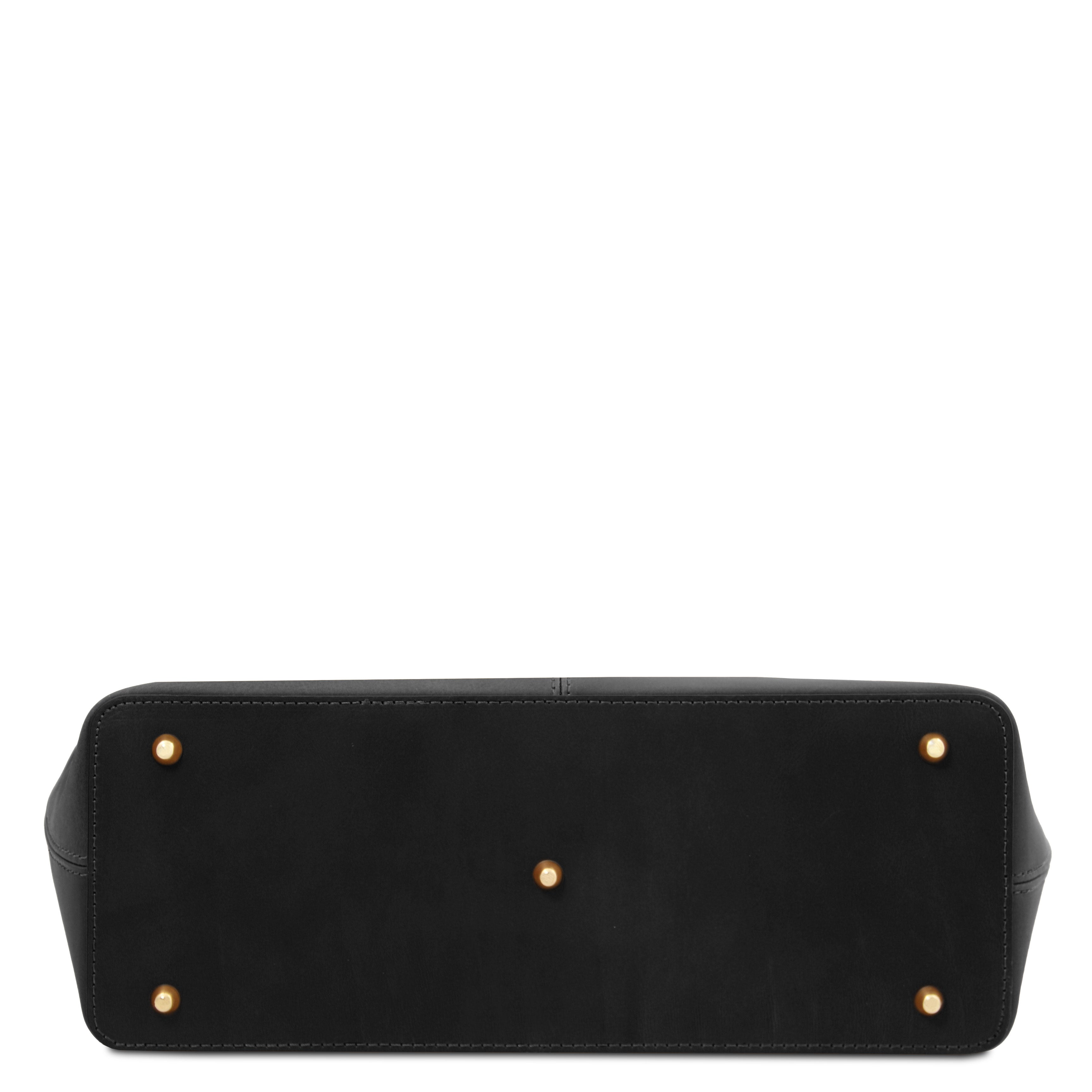 ESSENZA — Sac shopper en cuir pleine fleur