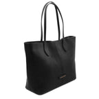 ESSENZA — Sac shopper en cuir pleine fleur