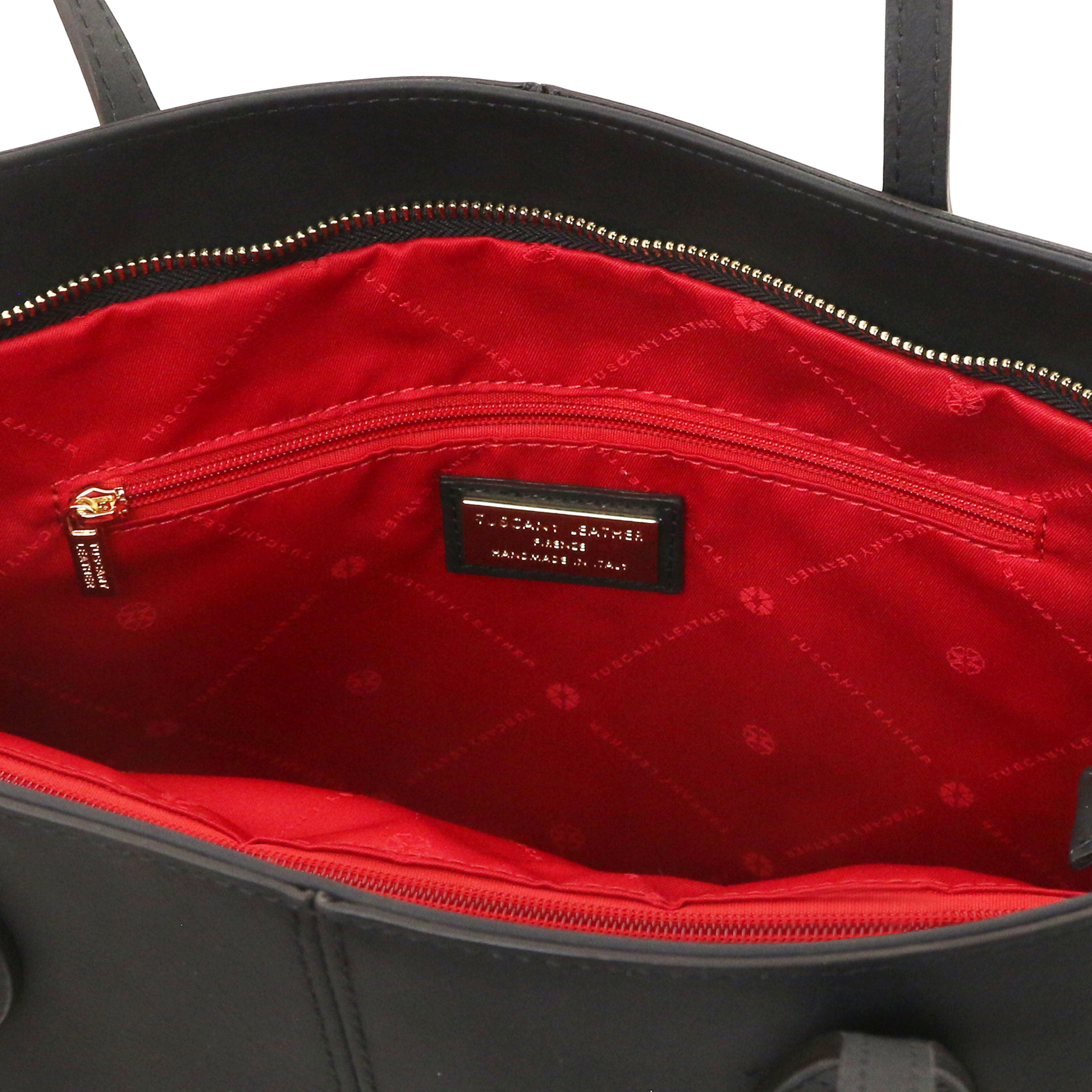 ESSENZA — Sac shopper en cuir pleine fleur