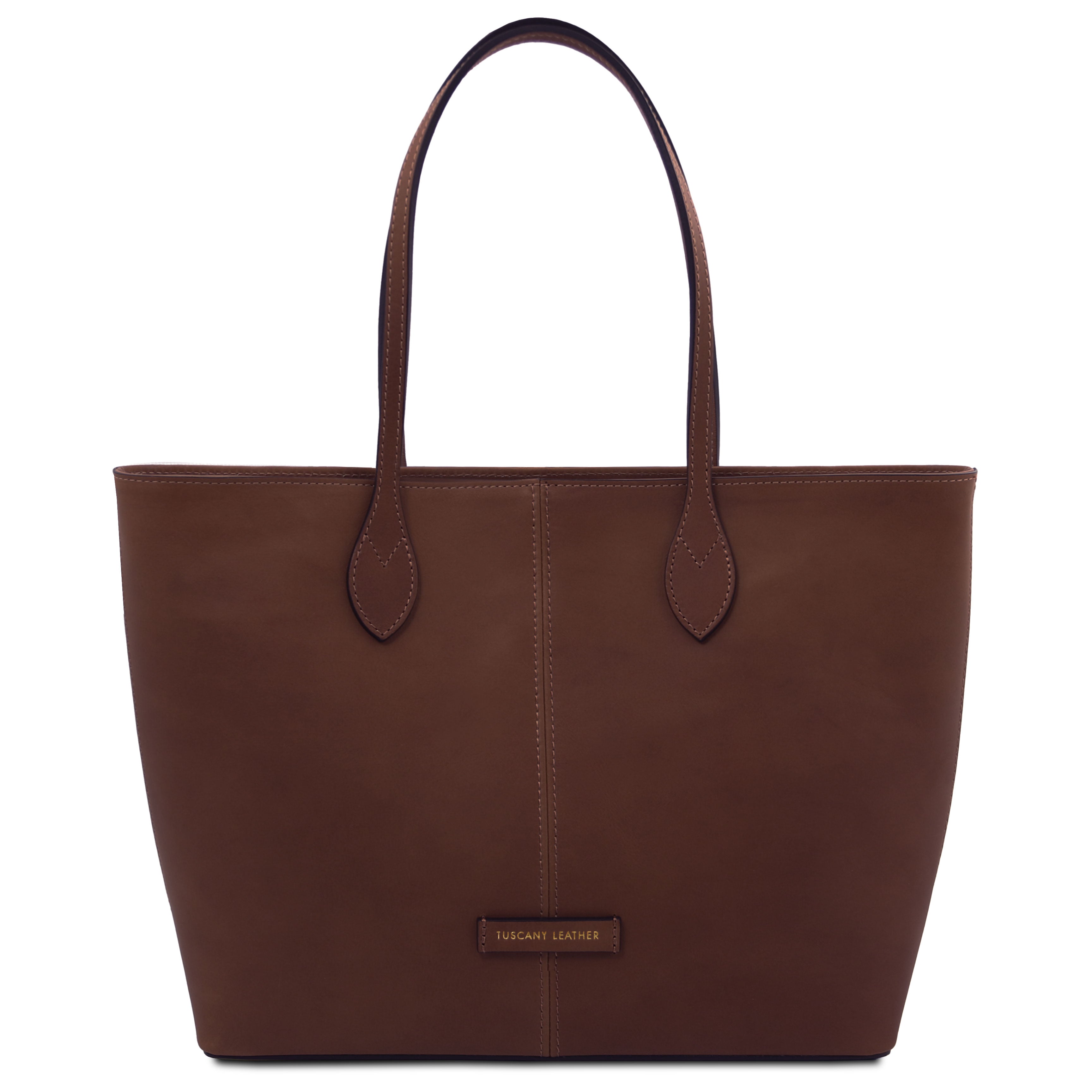 ESSENZA — Sac shopper en cuir pleine fleur