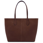 ESSENZA — Sac shopper en cuir pleine fleur