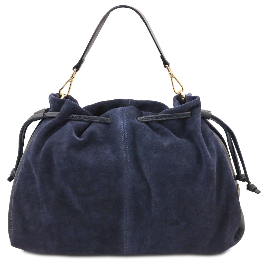 Sac shopping femme cuir suède souple A4 bandoulière ALLURE