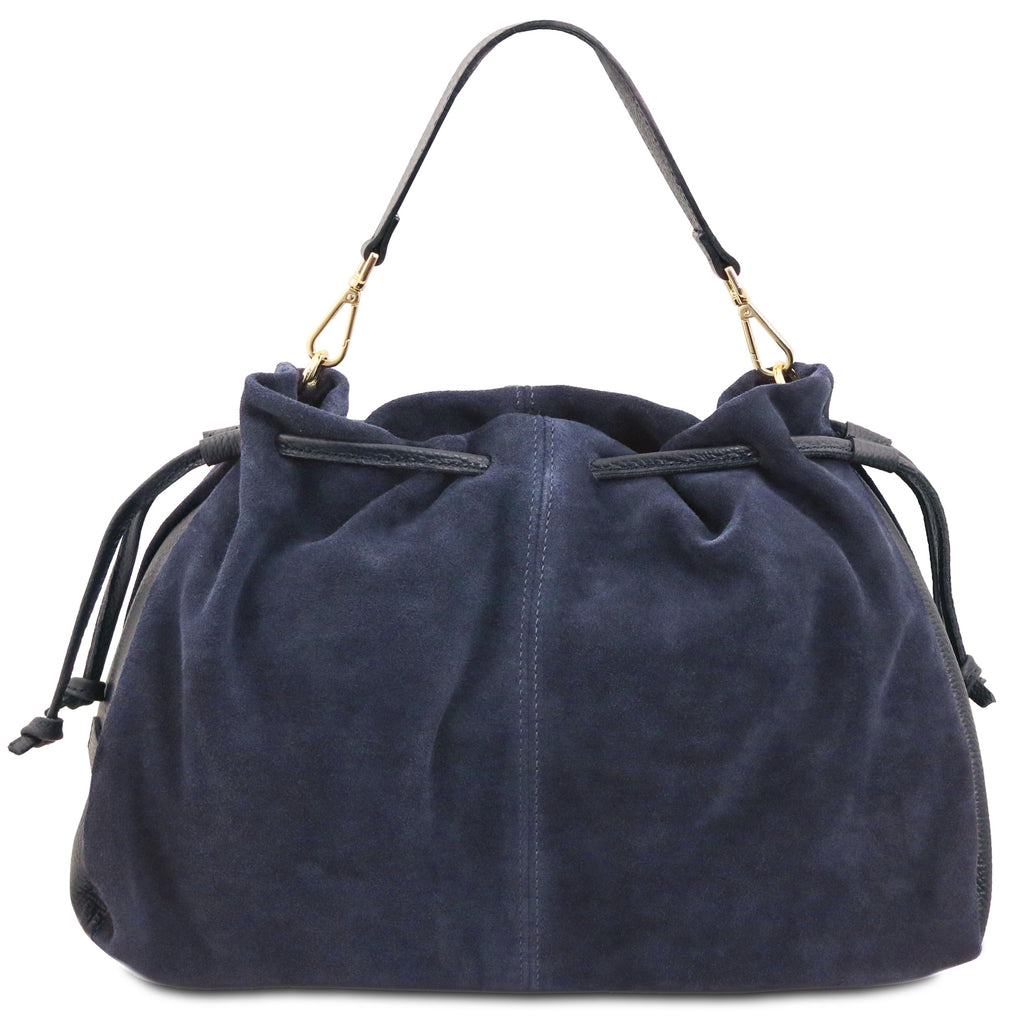 Sac shopping femme cuir suède souple A4 bandoulière ALLURE