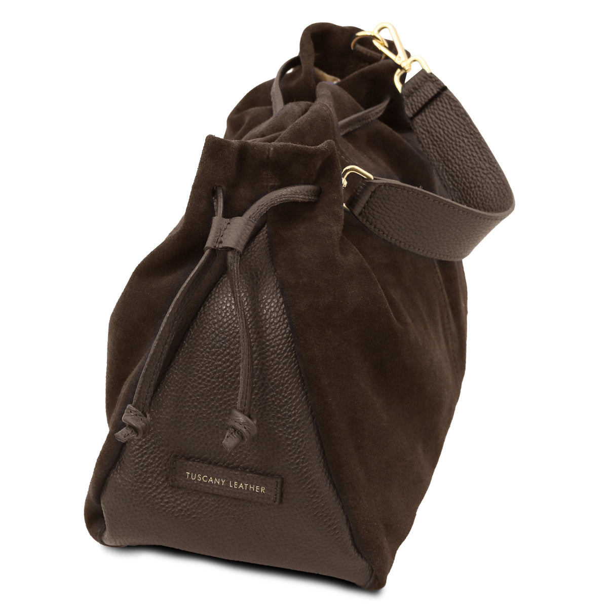 Sac shopping femme cuir suède souple A4 bandoulière ALLURE