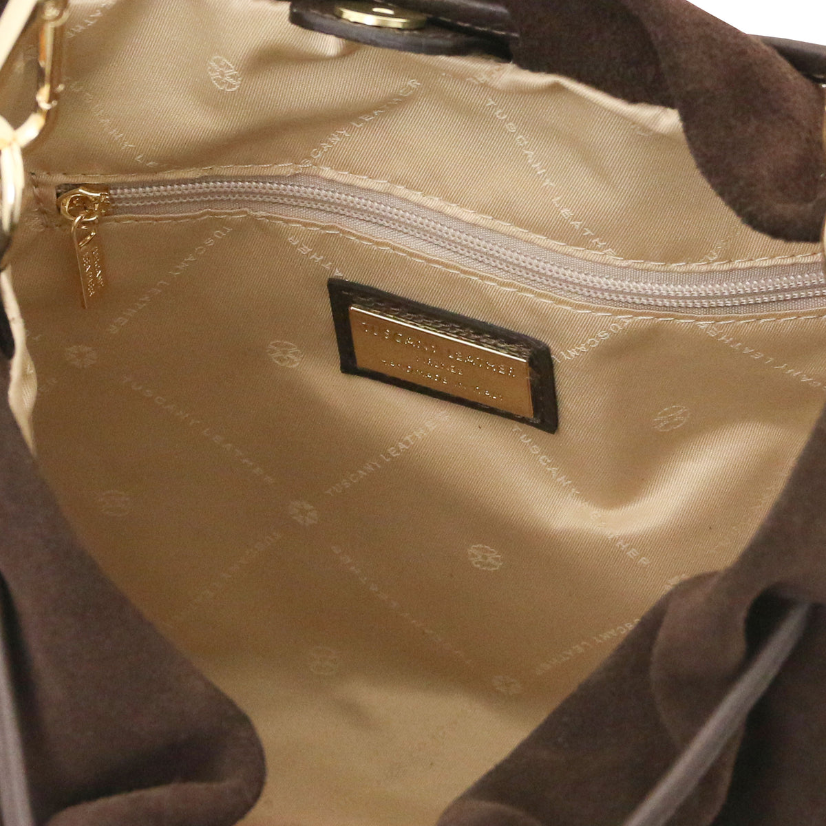 Sac shopping femme cuir suède souple A4 bandoulière ALLURE