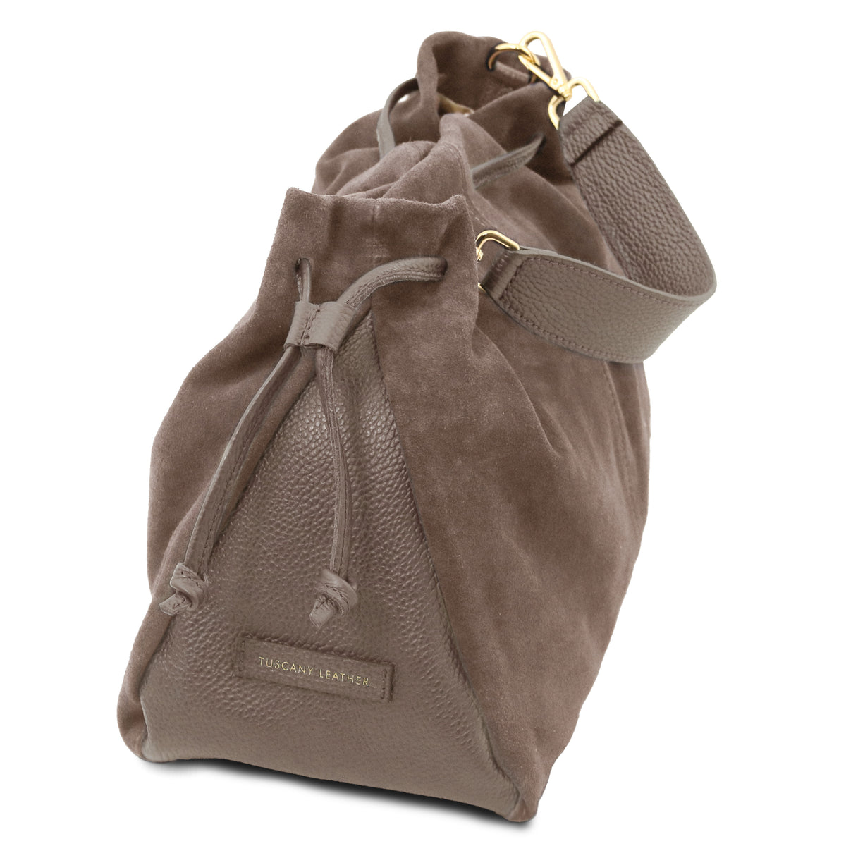 Sac shopping femme cuir suède souple A4 bandoulière ALLURE