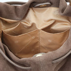 Sac shopping femme cuir suède souple A4 bandoulière ALLURE