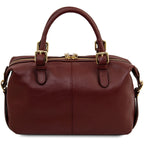 Sac à main bowling femme cuir grainé souple bandoulière RIBELLE