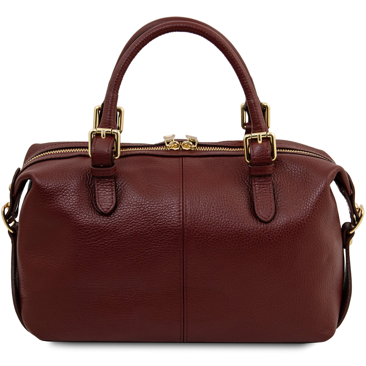 Sac à main bowling femme cuir grainé souple bandoulière RIBELLE