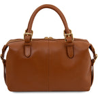 Sac à main bowling femme cuir grainé souple bandoulière RIBELLE