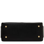 Sac à main bowling femme cuir grainé souple bandoulière RIBELLE